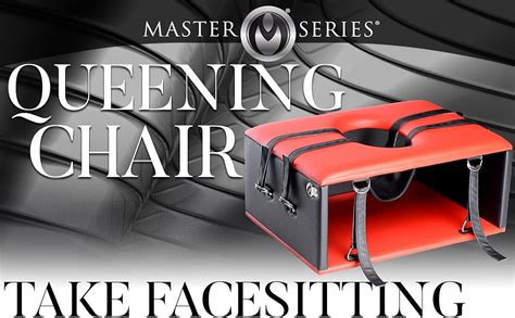 queening stool|Master Series Queening Chair Sex Toy, 1 Count, Faux Leather.